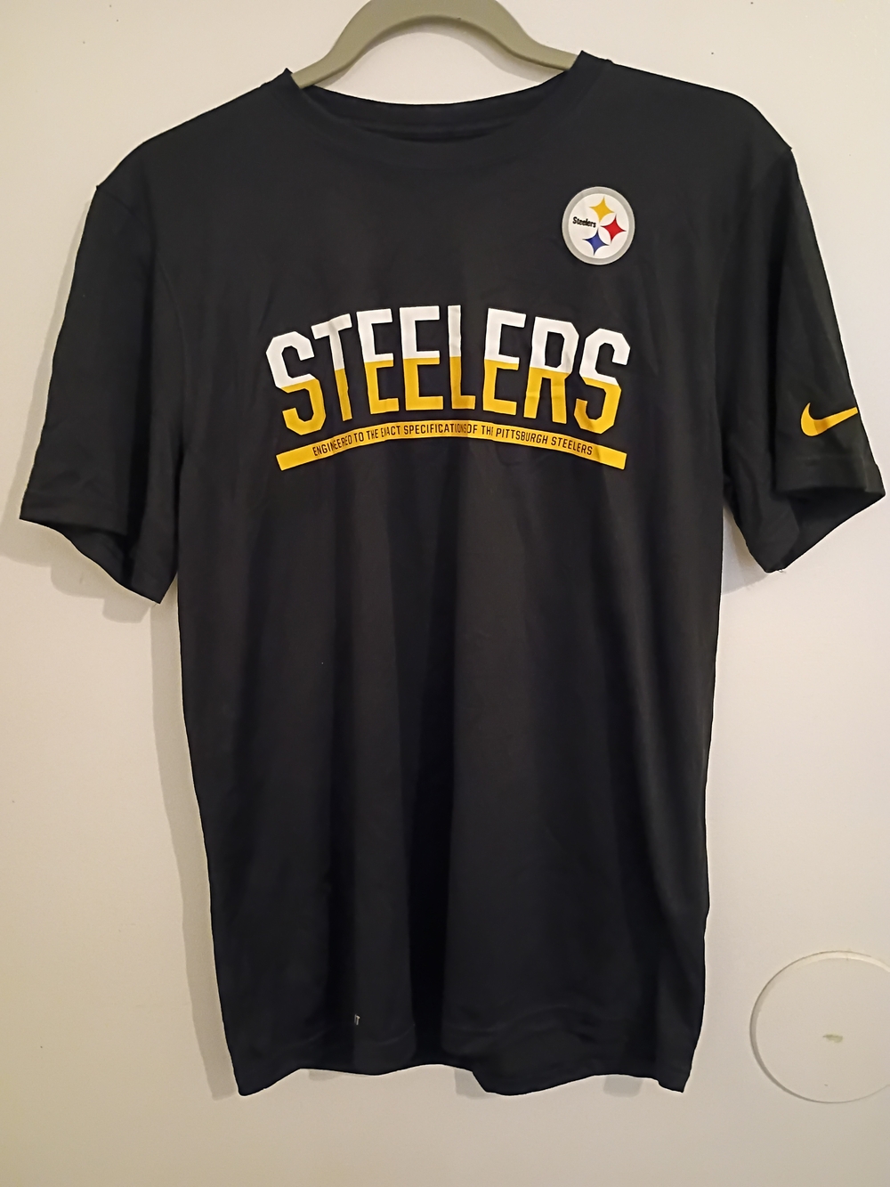 Nike Pittsburgh Steelers Black Graphic Tee Sz M